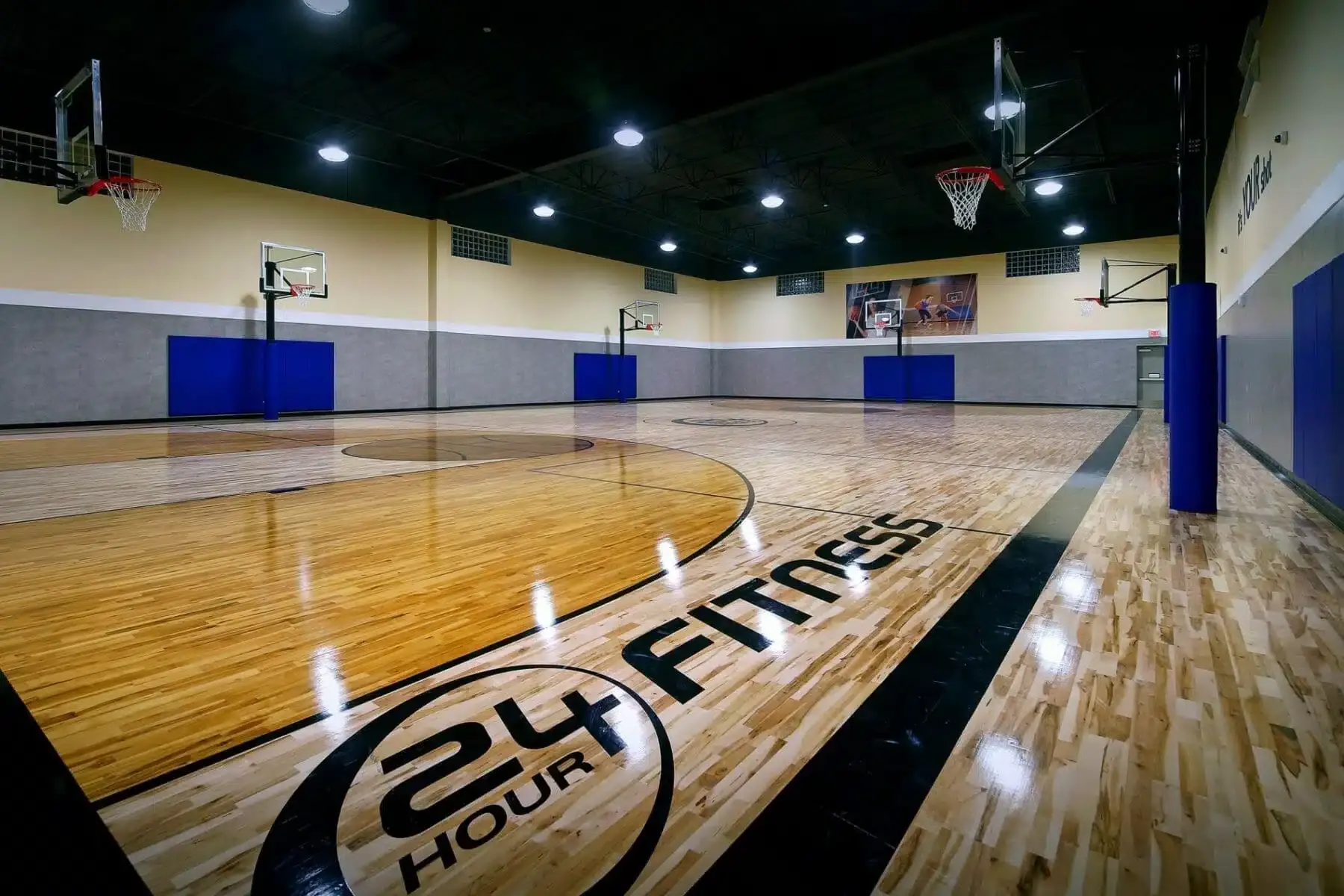 Fitness floor and equipment area