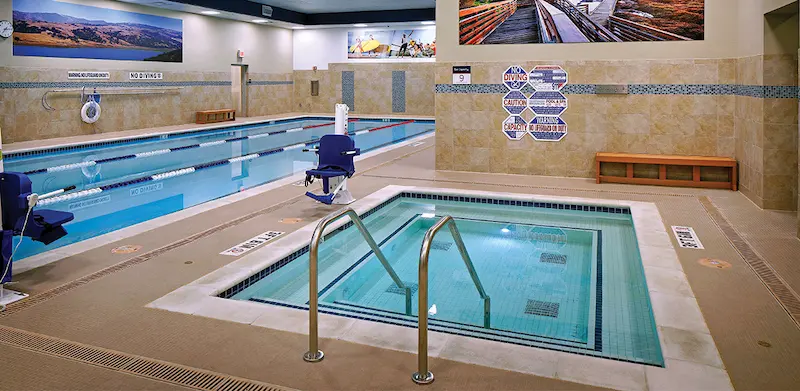 Indoor pool at 24 Hour Fitness