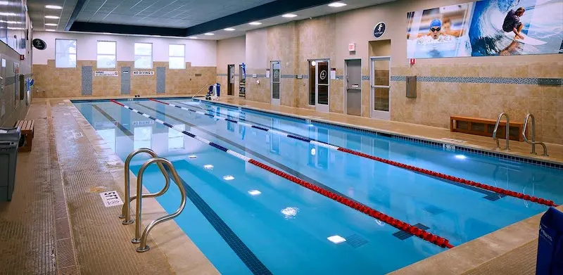 Aquatic amenity area at 24 Hour Fitness