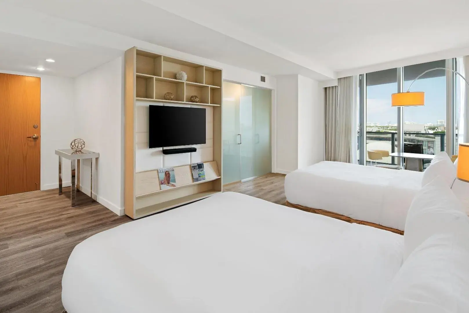 Completed hotel guest room