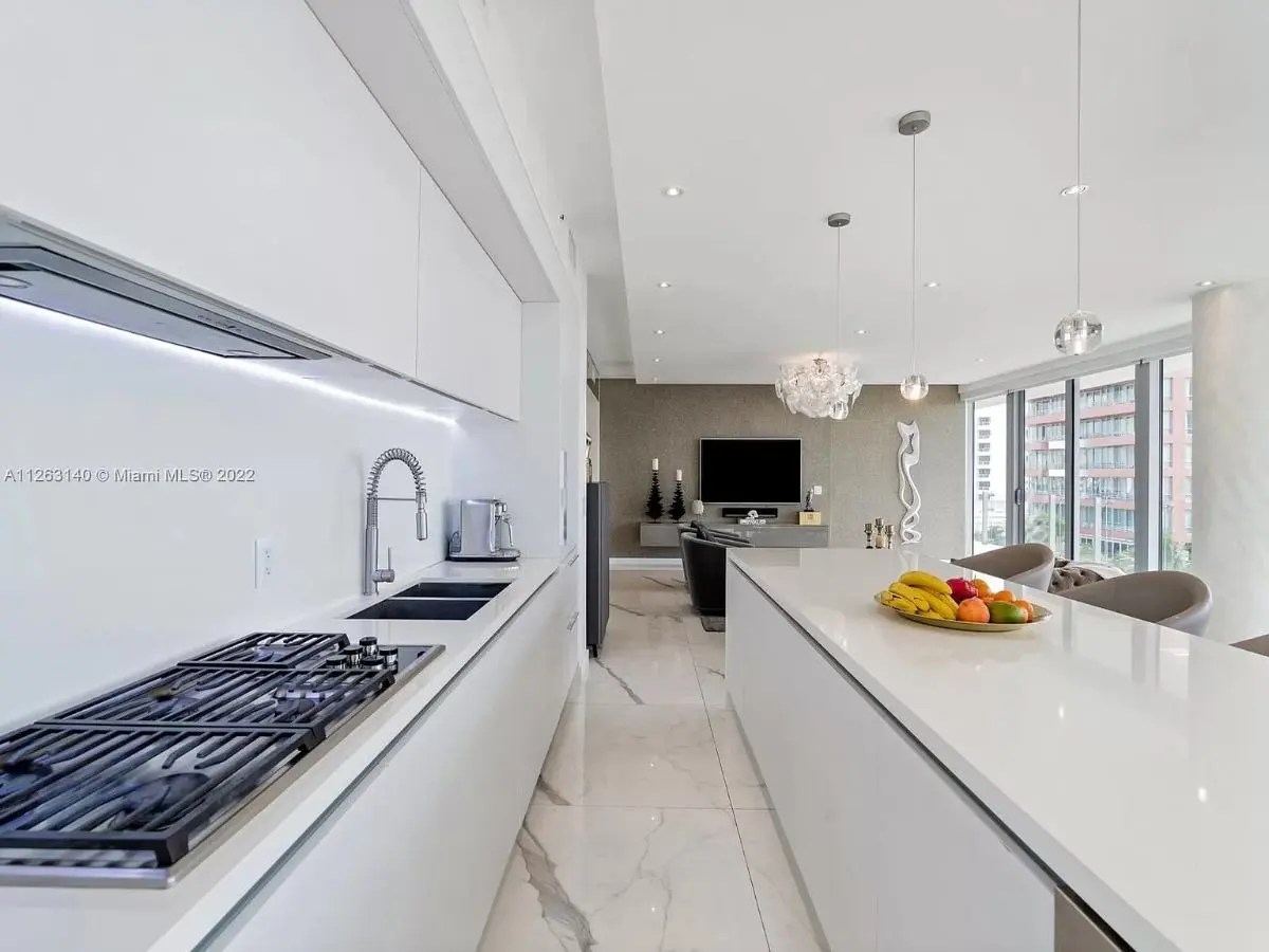 Completed residential interior at One Ocean
