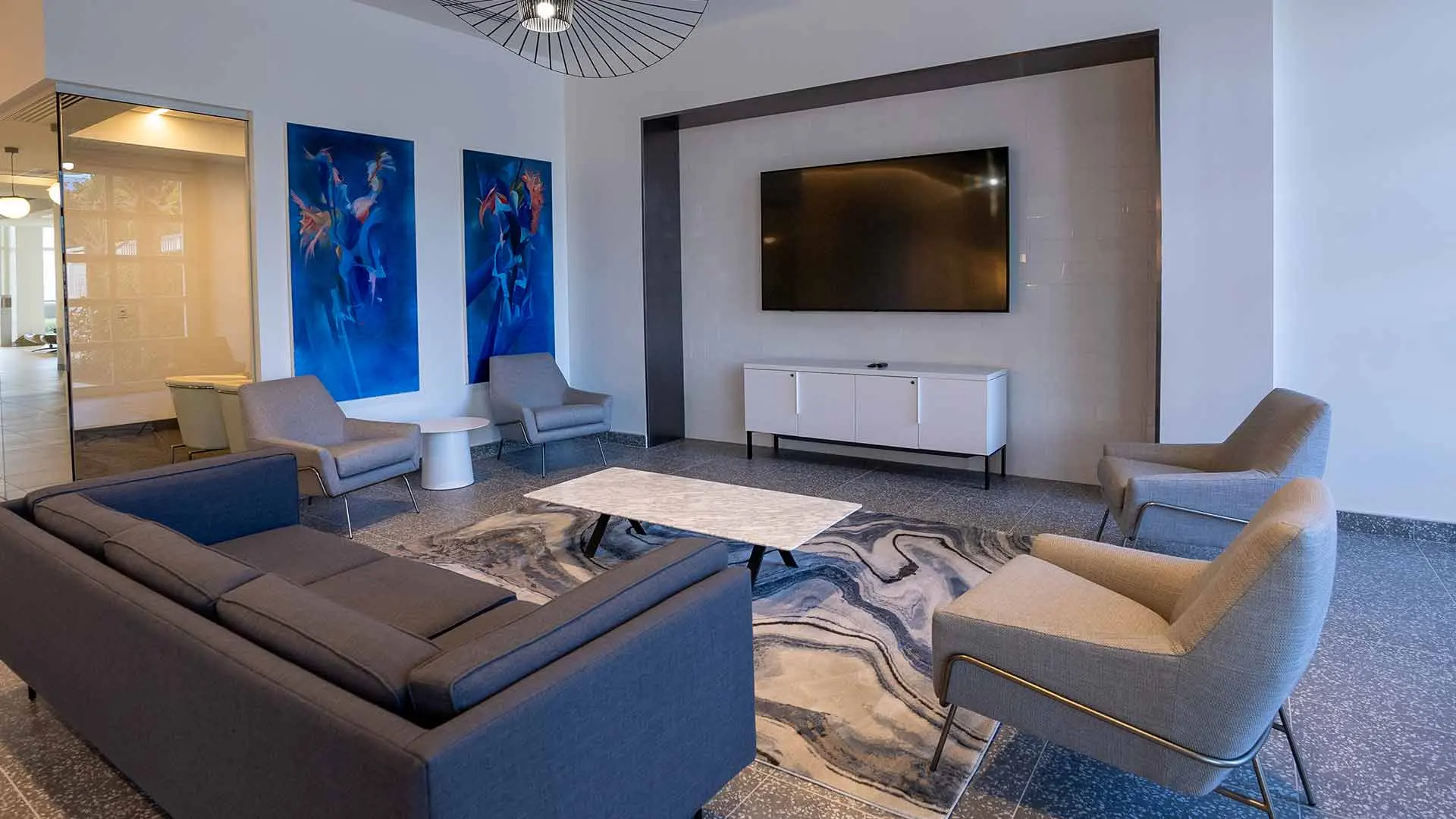 F3 Marina interior lounge