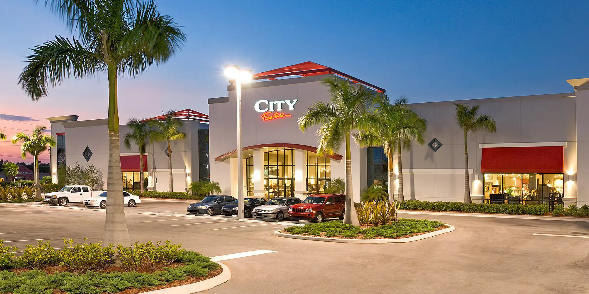 City Furniture retail building and storefront